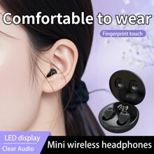 SK31 Mini Wireless Headphones 5.4 Bluetooth Headset Small Earbuds Sleep Work Sports Invisible HD HIFI Bass Sound Quality Earphones