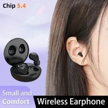 SK31 Mini Wireless Headphones 5.4 Bluetooth Headset Small Earbuds Sleep Work Sports Invisible HD HIFI Bass Sound Quality Earphones