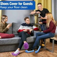 [2pcs/4pcs/6pcs/8pcs] Reusable Mop Slippers For Floor Cleaning, Microfiber Anti-Dust Mop Socks, Suitable For Women, Men, Children, Home, Office, Bathroom, Kitchen