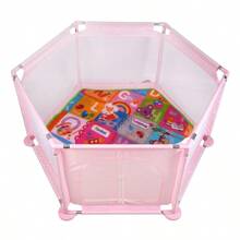 Baby Playpen Portable Children's Playpen - Pink - 粉紅色的 - 查看 2