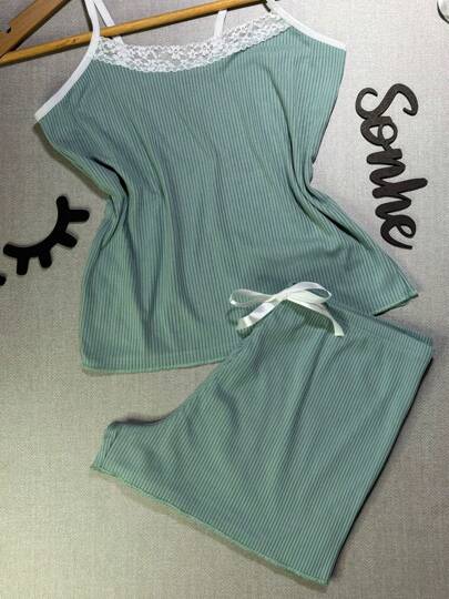 Babydoll RENDA Canelado Verde