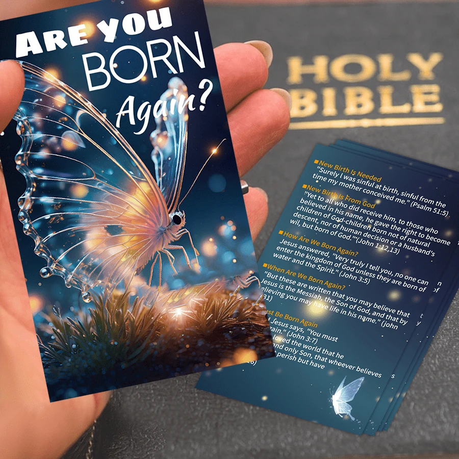100pcs Gospel Tracts Cards, Salvation Cards, Pocket Prayer Cards ...