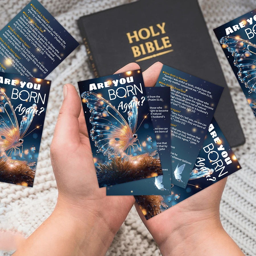 100pcs Gospel Tracts Cards, Salvation Cards, Pocket Prayer Cards ...