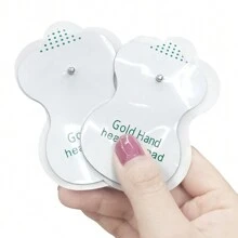 10/20/50/100Pcs Universal Electrode Pads 5.5x8cm Gold Hand Healthy-Pad 3.5mm Snap Replacement Thicker EMS Massage Patch