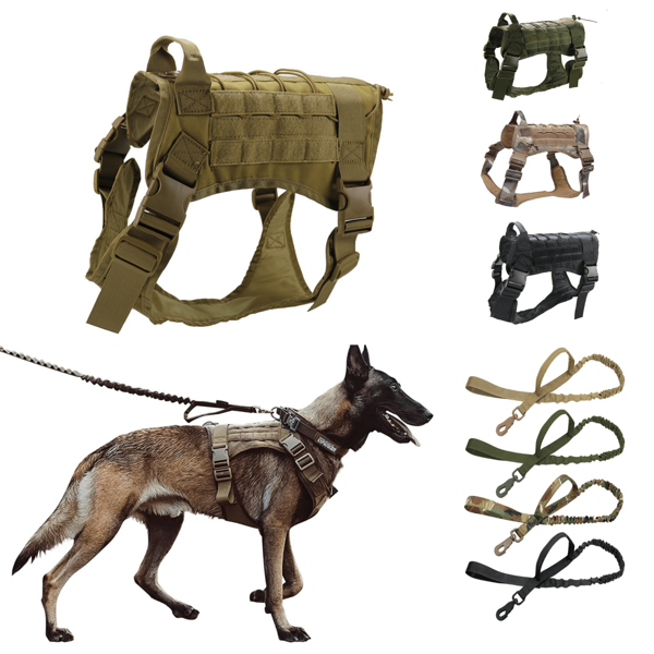 Dog Harness Leash Collar For Medium Large Dogs Pet Vest Adjustable Harnesses For Training Walking