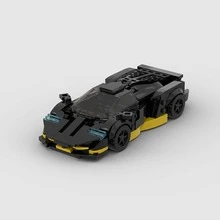 MIKEMENG Black MOC Sports Car Racing Building Blocks, Classic Assembly Toy, Super Racing Car Construction Brick Set, Fast Build DIY Model For Adults, City Tech Cup Series, Perfect Gift For Birthday, Halloween, Christmas - Model - View 6