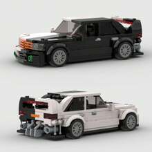 MIKEMENG Black MOC Sports Car Racing Building Blocks, Classic Assembly Toy, Super Racing Car Construction Brick Set, Fast Build DIY Model For Adults, City Tech Cup Series, Perfect Gift For Birthday, Halloween, Christmas - Model - View 8