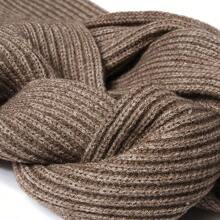 1 chiếc khăn len lông cừu trơn, đa năng và ấm áp cho mùa thu đông, làm từ sợi polyester - khăn quàng kẻ sọc - Xem 7