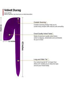 Men's Solid Color Velvet Durag With Thermal Lined - Adjustable Elastic Band For Secure Fit, Soft Breathable Winter Headwear, Pirate-Style Design Suitable For Sports, Outdoor Activities & Casual Wea Pirate Hat Pirate Costume