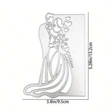 1 Mảnh Thiệp Chúc Mừng Đám Cưới Thiệp Mời Viền Trang Trí Kim Loại Cắt Khuôn Cắt Khuôn, Công Cụ Cho DIY Trang Trí Album Sổ Lưu Niệm Giấy Nổi Sổ Lưu Niệm Khuôn Làm Thiệp Chúc Mừng Phong Bì - Bạc - Xem 8