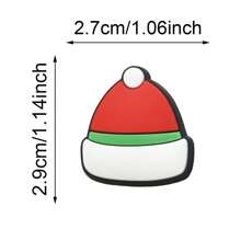 30PCS/50PCS/70PCS/100PCS SET Random Christmas Theme PVC Shoe Charms Santa Claus Hat Snowflake Gift Christmas Tree Pattern Shoe Accessories Christmas Themed Party Gifts - Multicolor - View 5