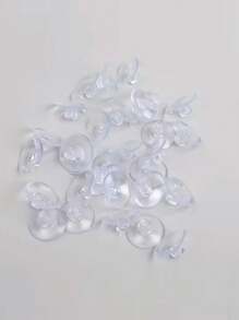 20pcs 4cm Strong Transparent Plastic Suction Cups For Wedding Car Decoration, Lollipop Fixed Gadget, Kitchen Bathroom Toilet Accessories And Flowers Packaging Materials
