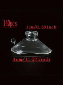 20pcs 4cm Strong Transparent Plastic Suction Cups For Wedding Car Decoration, Lollipop Fixed Gadget, Kitchen Bathroom Toilet Accessories And Flowers Packaging Materials