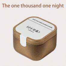 1 简约铁皮罐香薰蜡烛，高端浅色奢华卧室香薰蜡烛，无烟房香薰蜡烛，无烟香薰大豆蜡，适用于家居装饰，婚礼，香薰礼品，为节日和烛光晚餐营造浪漫氛围，情人节，生日，节日礼物，女生礼物