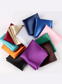 1/6 Stück Hochzeits Party Anzug Hemd Brusttasche Taschentuch, Kleidungs Deko Quadratisches Tuch, Krawatte in Mehreren Farben