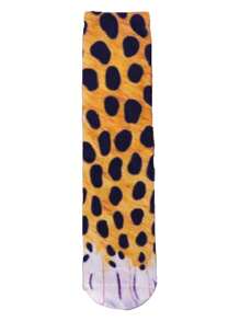 1 Paar Tierpfoten Muster Socken, lustige 3D Tier Socken, Herren & Paare Knöchelsocken, warme Winter Socken, verrückte Neuheit Spaß Geschenk Socken, Herbst - Verschiedenfarbig - Übersicht 13
