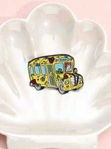 1pc Hard Enamel Needle Colored Car Brooch Lapel Badge Jewelry Gift For Friends - Multicolor - View 5