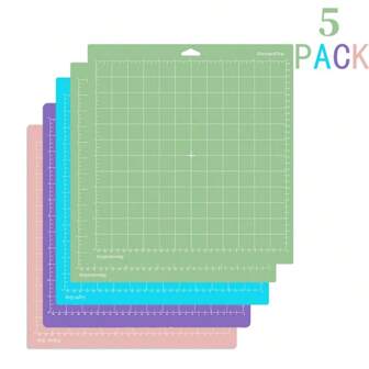 12x12 Inch Carver's Cutting Mats With 4 Viscosities - High-Precision, Non-Slip Mats For Laser Engraving, Vinyl Cutting, And Crafts - For Crafts, Quilting, Sewing, Scrapbooking, And All The Arts, Great For DIY Crafts And Paper Carving