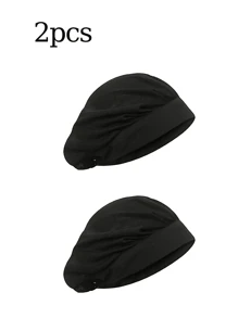 1 Pc Black Chef Hat Kitchen Cooking Chef Hat Adjustable Mesh Cooking Hat Food Service Hair Net Kitchen Hair Net Reusable Restaurant Beanie Washable Mesh Bouffant Hat - Black - View 13
