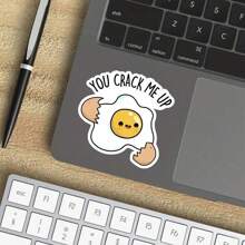 3 英寸“你逗我笑的搞笑鸡蛋贴纸 - 非常适合笔记本电脑、水瓶、日记本和厨房装饰 | 非常适合幽默爱好者、美食家、早餐爱好者和双关语爱好者 | 送给朋友、家人和厨师的完美礼物 | 适合食物主题装饰、早餐氛围和幽默的异想天开的贴纸” - 3吋/7.62厘米 - 查看 7