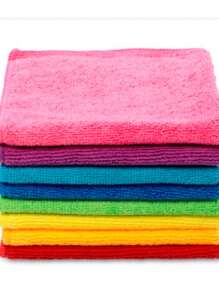 Kit With 5 Microfiber Cloths 28x28 For Domestic And Automotive Use - Kit C/ 5 Panos 28x28 (NS-3340) (2 Kits) - View 5