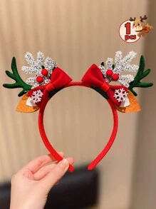 1 pièce Serre-tête renne de Noël et Nouvel An, convient comme cadeau de Noël et du Nouvel An pour les filles