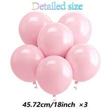 Bóng bay cao su nhiều màu 18 inch/45,72cm - 3 quả bóng bay heli dày cỡ lớn thích hợp cho trang trí sinh nhật, tiệc cô dâu, đám cưới, lễ tốt nghiệp, tiệc theo chủ đề - Nhiều màu - Xem 27