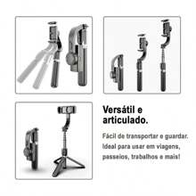 Smartphone Stabilizer Cell Phone Gimbal L08 Bluetooth Tripod Photos Videos Remote Stable Balance - 黑色 - 查看 10