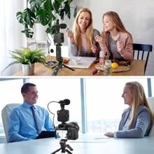 Smartphone Stabilizer Cell Phone Gimbal L08 Bluetooth Tripod Photos Videos Remote Stable Balance - 黑色 - 查看 2