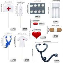 Nurse Cake Topper Nursing Cupcake Toppers, Nurse Cake Decorations RN Theme Party Favors Nurse Decorations For Nursing Party Doctor Nurse Party Supplies