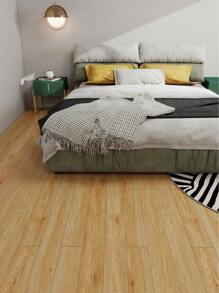 1卷米色加厚自粘地板砖贴纸(厚度:0.18毫米),防水防滑乙烯基地板贴,自粘式,适用于浴室、客厅、卧室、厨房、房车等场所,也适用于卧室和客厅,加厚防滑可移除墙纸,卧室装饰,家居装饰,厨房用品,卧室地毯 - 米黃色 - 查看 9