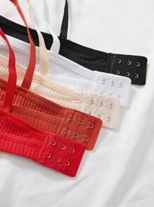 5件套女士舒适无缝条纹无钢圈内衣文胸套装 - 彩色 - 查看 9