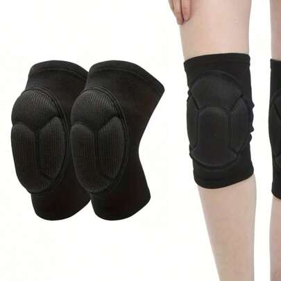 Thick Sponge Knee Pads For Volleyball, Ice Skating, Dancing, Sports & Fitness, Anti-Slip, Crawling, Tortoise Shell Knee Pads