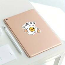 3 英寸“你逗我笑的搞笑鸡蛋贴纸 - 非常适合笔记本电脑、水瓶、日记本和厨房装饰 | 非常适合幽默爱好者、美食家、早餐爱好者和双关语爱好者 | 送给朋友、家人和厨师的完美礼物 | 适合食物主题装饰、早餐氛围和幽默的异想天开的贴纸” - 3吋/7.62厘米 - 查看 6