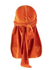 Men's Solid Color Velvet Durag With Thermal Lined - Adjustable Elastic Band For Secure Fit, Soft Breathable Winter Headwear, Pirate-Style Design Suitable For Sports, Outdoor Activities & Casual Wea Pirate Hat Pirate Costume