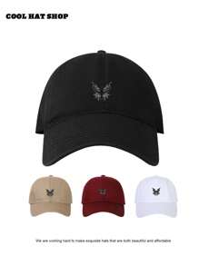 Mũ bóng chày Unisex có thể điều chỉnh với họa tiết bướm tối màu, mũ chống nắng cho các hoạt động ngoài trời, thích hợp cho việc đi lại hàng ngày - Nhiều màu - Xem 11