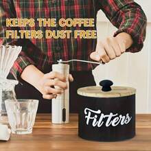 1pc Coffee Bar Accessories Storage Rack, Countertop Style, Tea And Coffee Storage, Wooden Coffee Bar Accessories, Suitable For Countertop And Farmhouse Style Storage Set, Can Perfectly Store Coffee Cups, Coffee Capsules, Sugar And More.