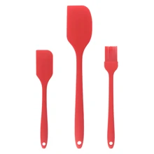 3件套现货一体式硅胶抹刀油刷3件套烘焙奶油抹刀单个蛋糕刮刀烘焙工具 - 彩色 - 查看 9