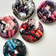 1 件动漫角色 Nico、Ellen、Hoshimi、Von、Billy 主题反光徽章、时尚配饰胸针，适用于衣服、背包、Zenless Zone Zero 宅男书包装饰 - 彩色 - 查看 1