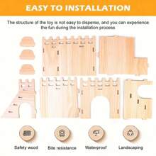 1pc Hamster Toys, Hiding House Swing Seesaw Training Toys, Suitable For Gerbils, Mice, Dwarf Hamsters - Multicolor - View 5