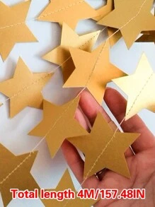 1pc Decoração de quarto Ins Style Star Latte Art Decoração de casamento Five-Pointed Star Latte Art Layout de festa de aniversário Latte Art Rama Decoração, Decoração de casa, Decoração de quarto, Decoração de parede - Multicolorido - Ver 10