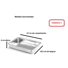 Kit De 3 Assadeira Retangular Premium Antimancha Alumínio Qualidade IF 359 Tamanho 1, 2 e 3