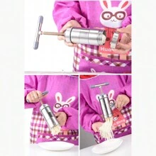 Kitchen Supplies, Manual Noodle Press, Italian Pasta Machine, Household Small Hand Cranked Noodle Machine, Portable - Grey - View 4