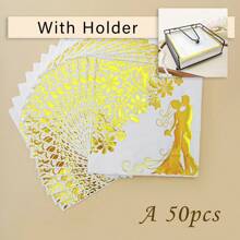 5/20/50 件金箔婚礼派对一次性餐巾纸
