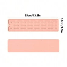 1 件厨房干燥垫、耐热硅胶三脚架、速干洗碗垫、加长硅胶排水垫、厨房隔热垫、锅垫、防滑碗碟杯垫 - 彩色 - 查看 3