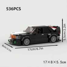 MIKEMENG Black MOC Sports Car Racing Building Blocks, Classic Assembly Toy, Super Racing Car Construction Brick Set, Fast Build DIY Model For Adults, City Tech Cup Series, Perfect Gift For Birthday, Halloween, Christmas - Model - View 14