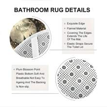 [Dòng sản phẩm Giáng sinh] 1 cái/4 cái 180*180 cm/70*70 inch Bộ rèm tắm Cây thông Noel, Ông già Noel, Bộ rèm tắm in hình tất Giáng sinh, Bộ rèm tắm chống thấm nước Bộ vách ngăn phòng tắm có 12 móc, Thảm phòng tắm, Thảm hình chữ U cho bồn cầu, Thảm bệ ngồi bồn cầu, Vách ngăn phòng tắm, Đồ trang trí Giáng sinh, Dùng để trang trí phòng tắm Giáng sinh và cũng có thể dùng hàng ngày bằng vật liệu sợi Polyester Đồ trang trí mùa thu Phụ kiện phòng tắm Trở lại trường - Nhiều màu - Xem 9
