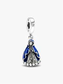 1 pièce Pendentif charme pendentif boule Maria, convient pour les bracelets, bijoux femme DIY