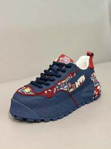 Men's Fashionable Breathable High Platform Casual Sneakers, Perfect Versatile Choice