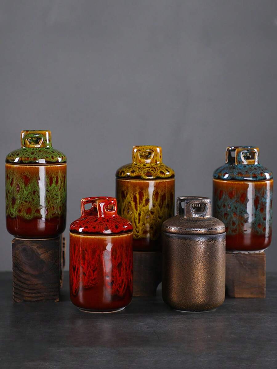 1 chiếc cốc cà phê Latte Art bằng gốm sáng tạo, dễ vệ sinh, thích hợp sử dụng tại nhà và văn phòng, món quà tuyệt vời cho học sinh và đồng nghiệp - bình xăng - Xem 1